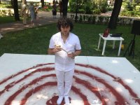 Azərbaycanlı rəssam Vüsal Rəhim 5-ci Beynəlxalq Platonov İncəsənət Festivalında iştirak edib (FOTO)