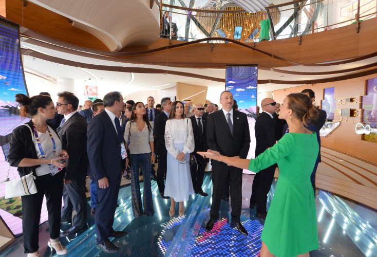 Prezident İlham Əliyev və xanımı "Milan Expo 2015" sərgisindəki Azərbaycan pavilyonunda "Milli gün" mərasimində iştirak ediblər (FOTO)