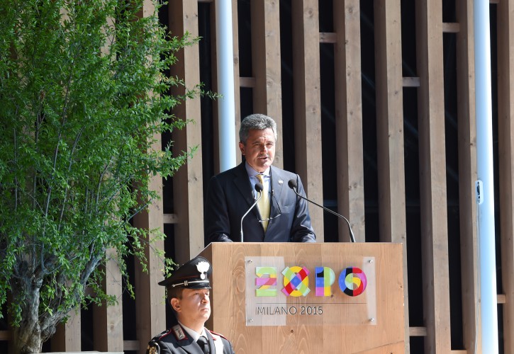 Prezident İlham Əliyev və xanımı "Milan Expo 2015" sərgisindəki Azərbaycan pavilyonunda "Milli gün" mərasimində iştirak ediblər (FOTO)