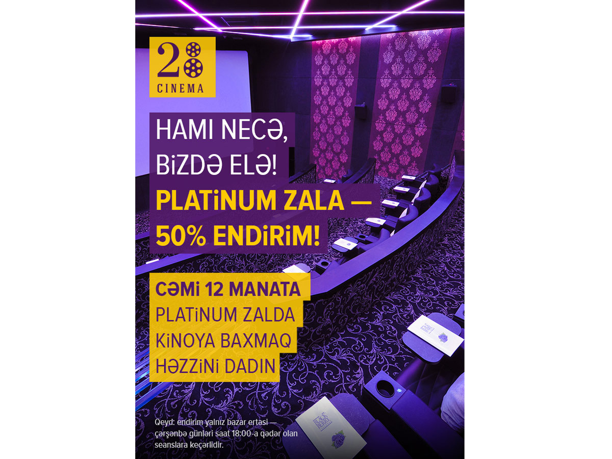 “28 Cinema”dan yay endirimi