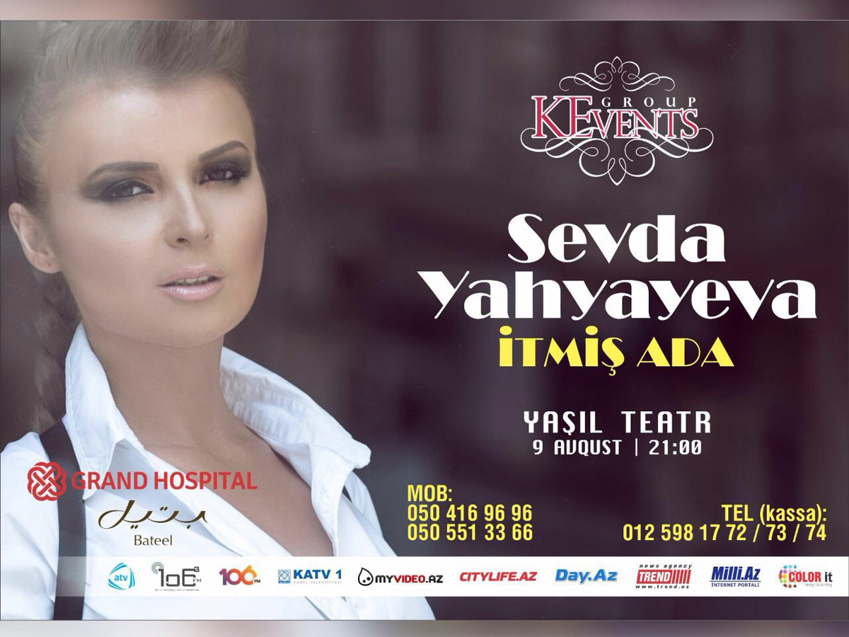 Sevda Yahyayevanın "İtmiş ada" adlı solo konserti keçiriləcək