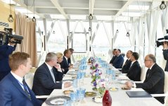 İlham Əliyevin adından Aİ Şurasının prezidenti Donald Tuskun şərəfinə rəsmi nahar verilib (FOTO)