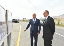 Prezident İlham Əliyev Siyəzən-Məşrif avtomobil yolunun açılışında iştirak edib (FOTO)