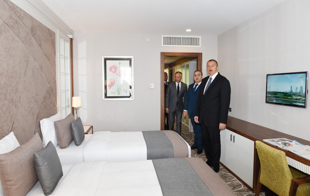 Prezident İlham Əliyev “Qalaaltı Hotel & SPA” müalicə-istirahət kompleksinin açılışında iştirak edib (FOTO)
