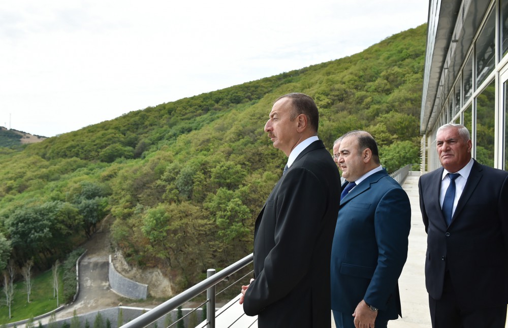 Prezident İlham Əliyev “Qalaaltı Hotel & SPA” müalicə-istirahət kompleksinin açılışında iştirak edib (FOTO)