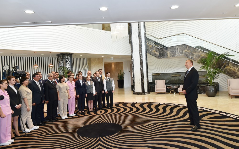 Prezident İlham Əliyev “Qalaaltı Hotel & SPA” müalicə-istirahət kompleksinin açılışında iştirak edib (FOTO)