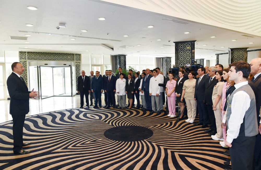 Prezident İlham Əliyev “Qalaaltı Hotel & SPA” müalicə-istirahət kompleksinin açılışında iştirak edib (FOTO)