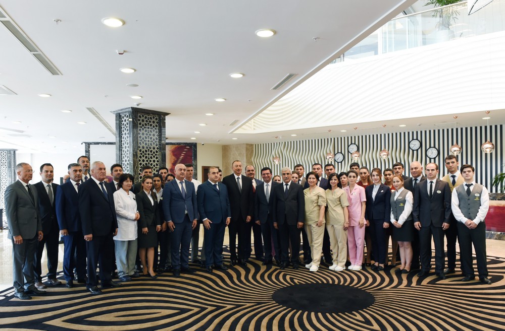 Prezident İlham Əliyev “Qalaaltı Hotel & SPA” müalicə-istirahət kompleksinin açılışında iştirak edib (FOTO)