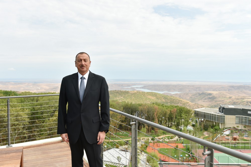Prezident İlham Əliyev “Qalaaltı Hotel & SPA” müalicə-istirahət kompleksinin açılışında iştirak edib (FOTO)