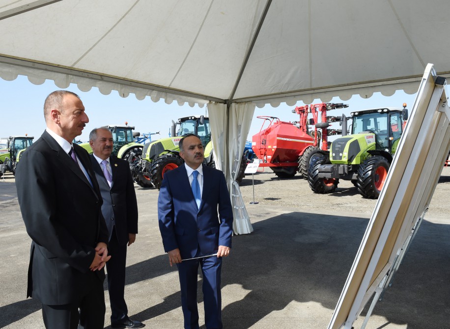 Prezident İlham Əliyev “Avanqard” MMC-nin Cəlilabad rayonundakı taxılçılıq təsərrüfatı ilə tanış olub (FOTO)