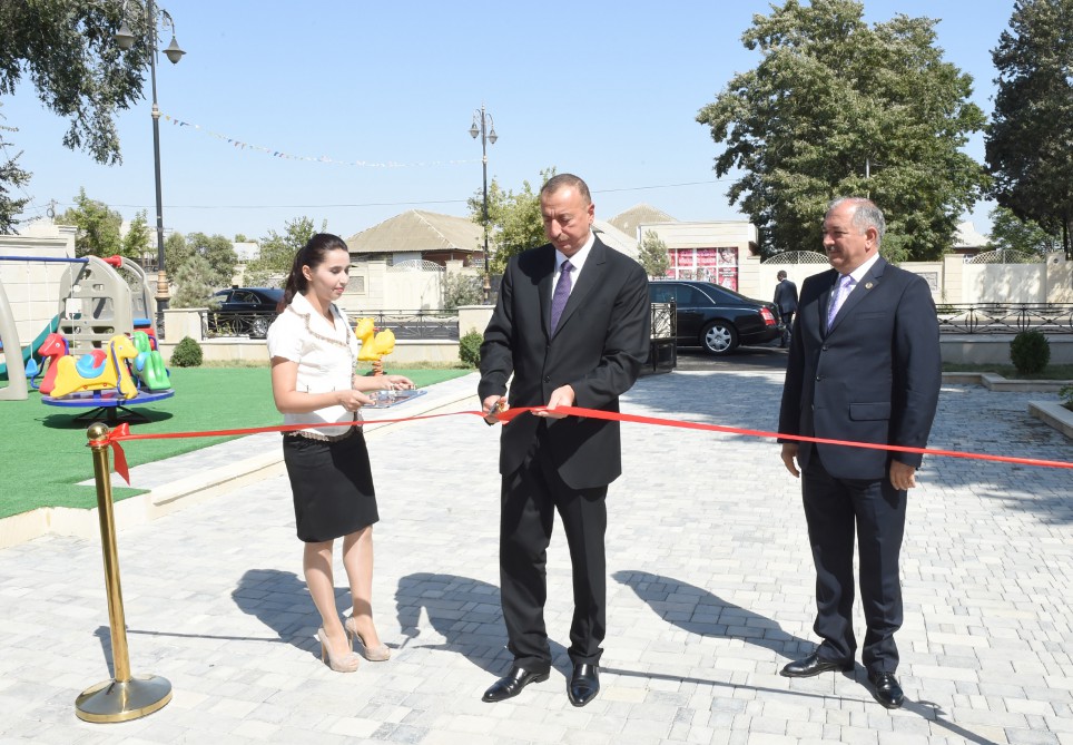 Cəlilabadda Heydər Əliyev Fondunun təşəbbüsü ilə inşa edilmiş körpələr evi-uşaq bağçası istifadəyə verilib (FOTO)