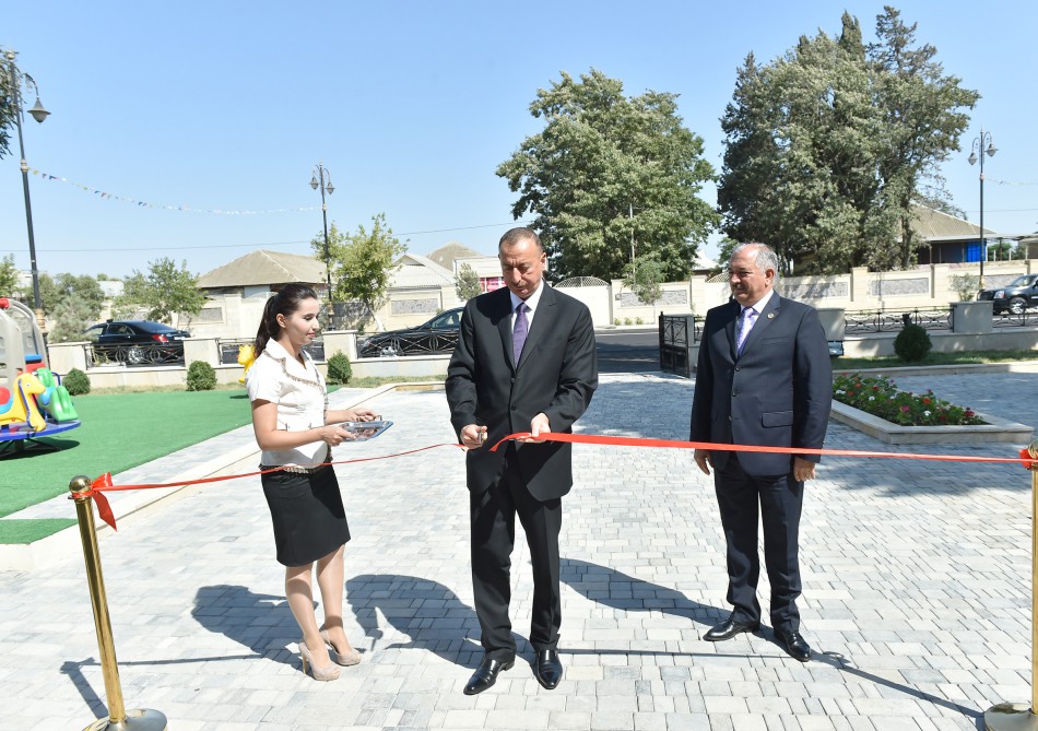 Cəlilabadda Heydər Əliyev Fondunun təşəbbüsü ilə inşa edilmiş körpələr evi-uşaq bağçası istifadəyə verilib (FOTO)