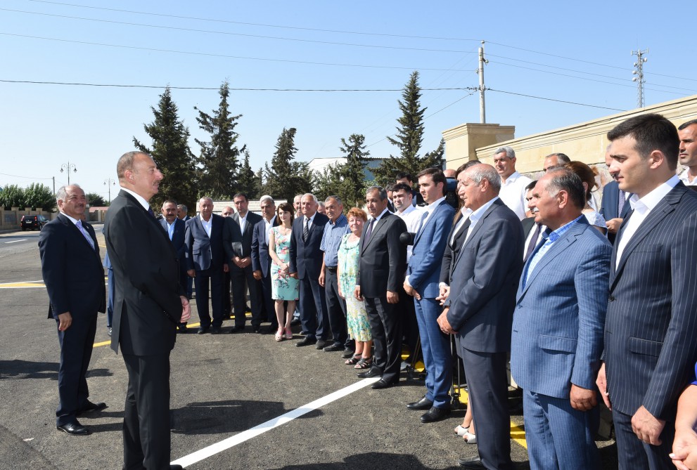 Cəlilabadda yeni avtomobil yolu istifadəyə verildi (FOTO)