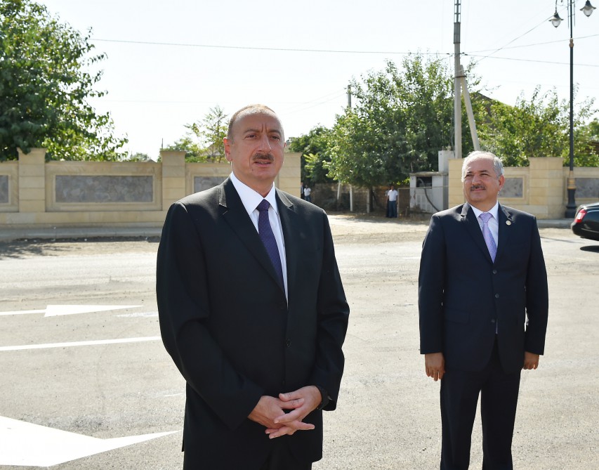 Cəlilabadda yeni avtomobil yolu istifadəyə verildi (FOTO)