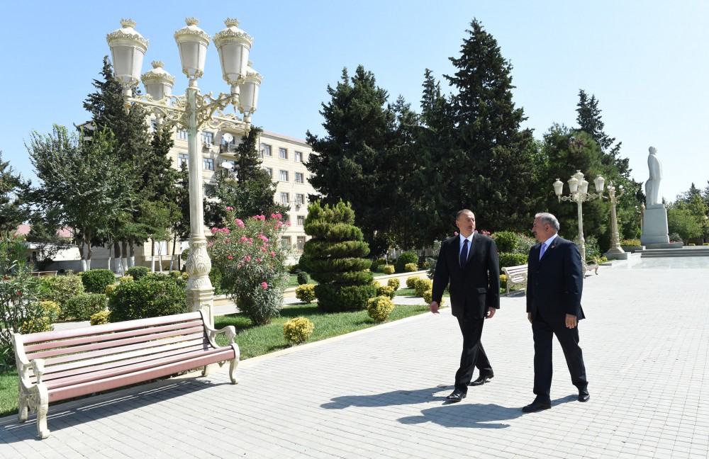 Azərbaycan Prezidenti İlham Əliyev Cəlilabad rayonuna səfər edib (FOTO)