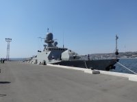 Rusiyanın hərbi gəmiləri Bakıya niyə yan alıb? ( FOTO)