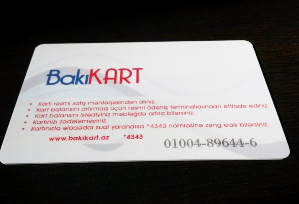 "BakıKart"ın satış qiyməti bahalaşıb