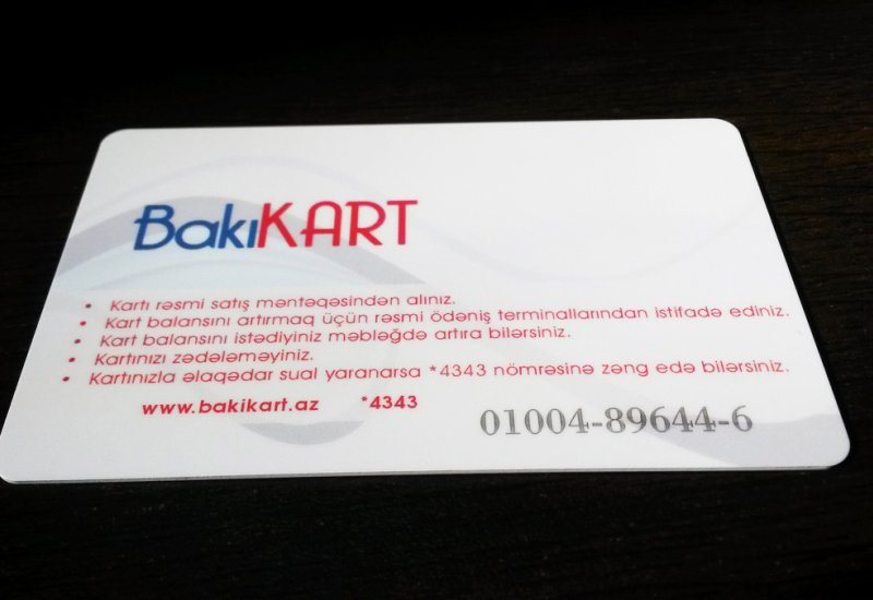 "BakıKart"ın satış qiyməti bahalaşıb