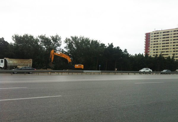 Bakı-Sumqayıt yolu genişləndirilir (FOTO)