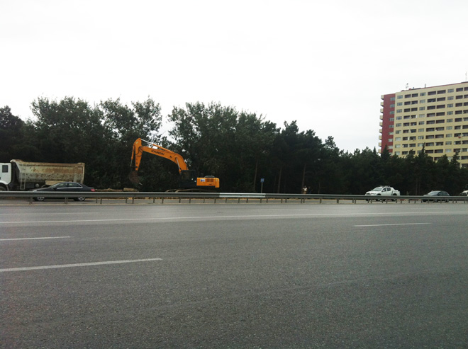Bakı-Sumqayıt yolu genişləndirilir (FOTO)