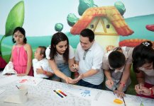 Heydər Əliyev Fondunun təşəbbüsü ilə uşaqlar üçün növbəti şənlik təşkil olunub (FOTO)