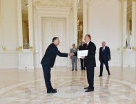 Prezident İlham Əliyev Latviya və İsrailin Azərbaycanda yeni təyin olunmuş səfirlərinin etimadnaməsini qəbul edib (ƏLAVƏ OLUNUB) (FOTO)