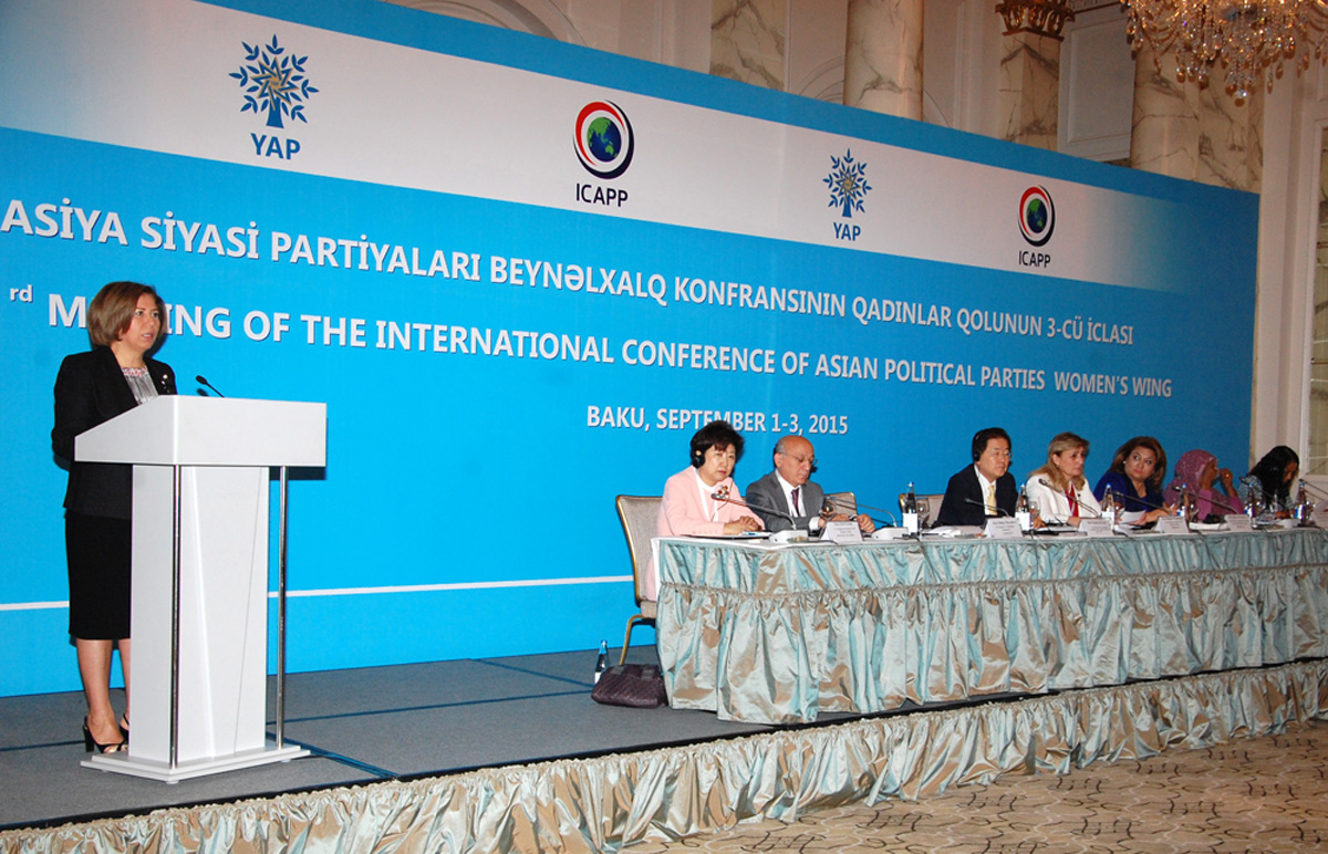 Bakıda Asiya Siyasi Partiyaları Beynəlxalq Konfransının Qadınlar qolunun 3-cü iclası keçirilib (FOTO)