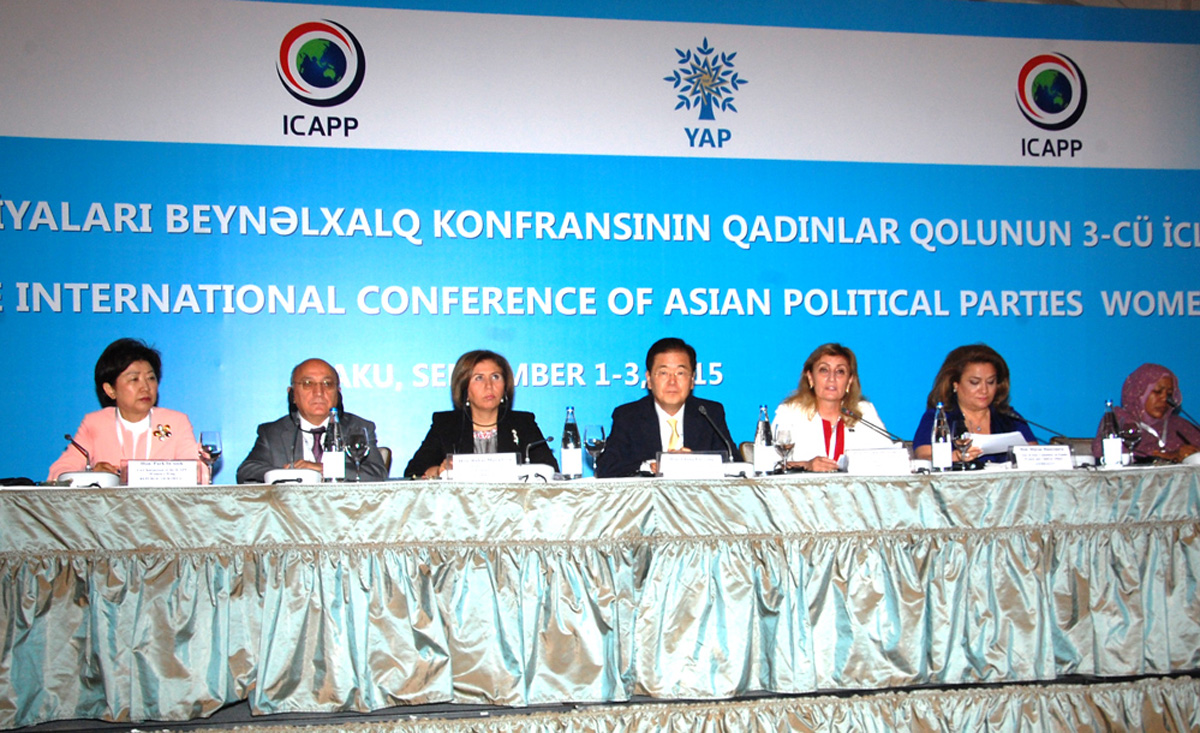 Bakıda Asiya Siyasi Partiyaları Beynəlxalq Konfransının Qadınlar qolunun 3-cü iclası keçirilib (FOTO)