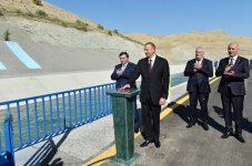 Siyəzən rayonunda da yeni suvarılacaq torpaqlara Taxtakörpü-Ceyranbatan kanalından suyun verilməsinə başlanıb (FOTO)