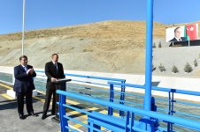 Prezident İlham Əliyev Xızıda Taxtakörpü-Ceyranbatan kanalından suvarma suyunun verilməsi mərasimində iştirak edib (FOTO)