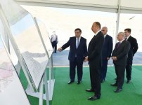 Prezident İlham Əliyev Xızıda Taxtakörpü-Ceyranbatan kanalından suvarma suyunun verilməsi mərasimində iştirak edib (FOTO)