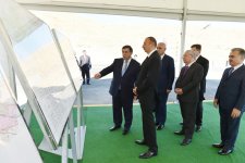 Prezident İlham Əliyev Xızıda Taxtakörpü-Ceyranbatan kanalından suvarma suyunun verilməsi mərasimində iştirak edib (FOTO)