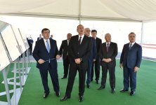 Prezident İlham Əliyev Xızıda Taxtakörpü-Ceyranbatan kanalından suvarma suyunun verilməsi mərasimində iştirak edib (FOTO)