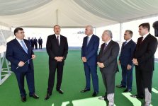 Prezident İlham Əliyev Xızıda Taxtakörpü-Ceyranbatan kanalından suvarma suyunun verilməsi mərasimində iştirak edib (FOTO)