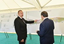 Prezident İlham Əliyev Xızıda Taxtakörpü-Ceyranbatan kanalından suvarma suyunun verilməsi mərasimində iştirak edib (FOTO)