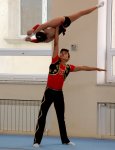 Akrobatika gimnastikası üzrə 22-ci Bakı çempionatı başlayıb (FOTO)