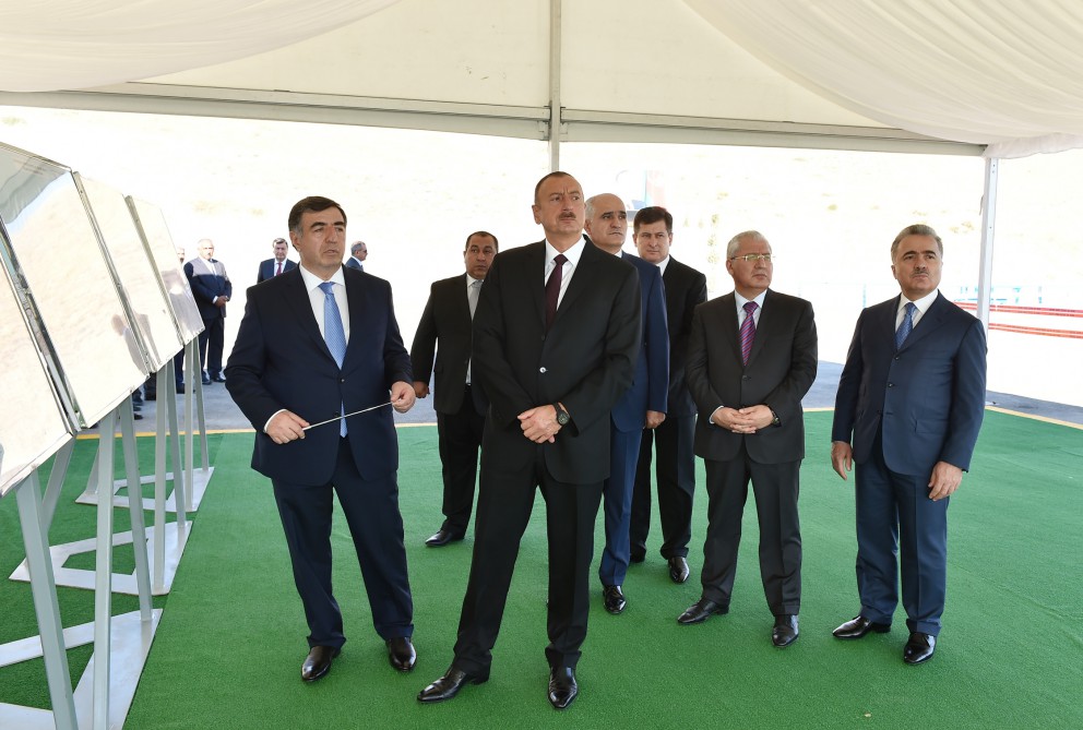 Prezident İlham Əliyev Xızıda Taxtakörpü-Ceyranbatan kanalından suvarma suyunun verilməsi mərasimində iştirak edib (FOTO)