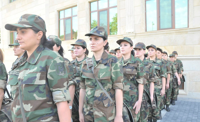Azərbaycan Silahlı Qüvvələrində hərbi xidmət keçmək istəyən qadınların sayı artıb