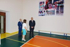 Prezident İlham Əliyev Texniki-Humanitar Liseydə yenidənqurma işlərindən sonrakı vəziyyətlə tanış olub (FOTO)