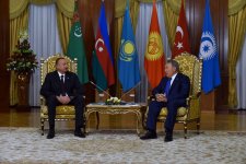 Azərbaycan və Qazaxıstan prezidentləri Dağlıq Qarabağ münaqişəsinin həlli ilə bağlı fikir mübadiləsi aparıblar (FOTO)