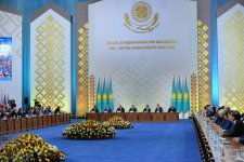 Prezident İlham Əliyev Qazax xanlığının 550 illik yubileyi münasibətilə  keçirilən təntənəli mərasimdə iştirak edib (FOTO)
