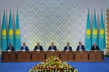 Prezident İlham Əliyev Qazax xanlığının 550 illik yubileyi münasibətilə  keçirilən təntənəli mərasimdə iştirak edib (FOTO)