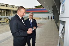 Prezident İlham Əliyev Bakı-Sumqayıt marşrutu ilə hərəkət edən ilk sərnişin qatarının yola salınması mərasimində iştirak edib (FOTO)