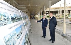 Prezident İlham Əliyev Bakı-Sumqayıt marşrutu ilə hərəkət edən ilk sərnişin qatarının yola salınması mərasimində iştirak edib (FOTO)