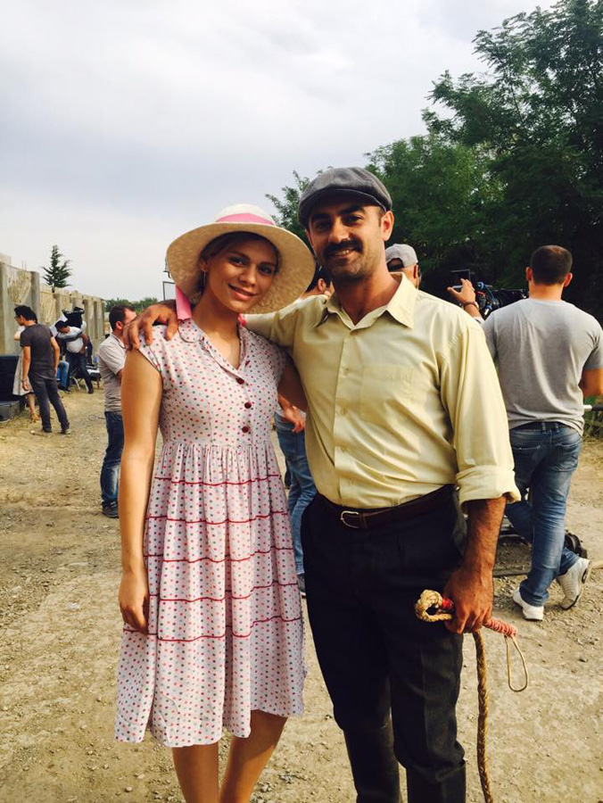 "Bir ovuc sonsuzluq" filminin çəkilişləri davam edir (FOTO)