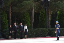 Çex Respublikası Prezidentinin rəsmi qarşılanma mərasimi olub (FOTO)