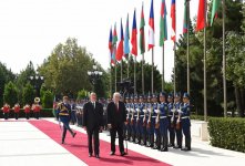 Çex Respublikası Prezidentinin rəsmi qarşılanma mərasimi olub (FOTO)