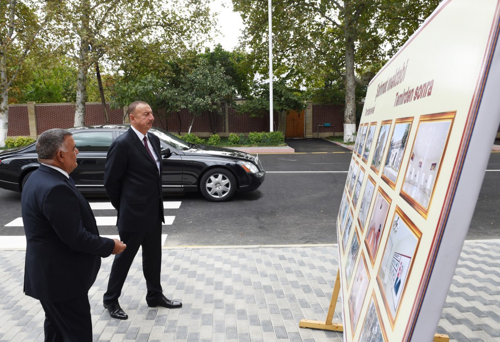Ağsu Şahmat Məktəbi yenidənqurmadan sonra istifadəyə verilib (FOTO)
