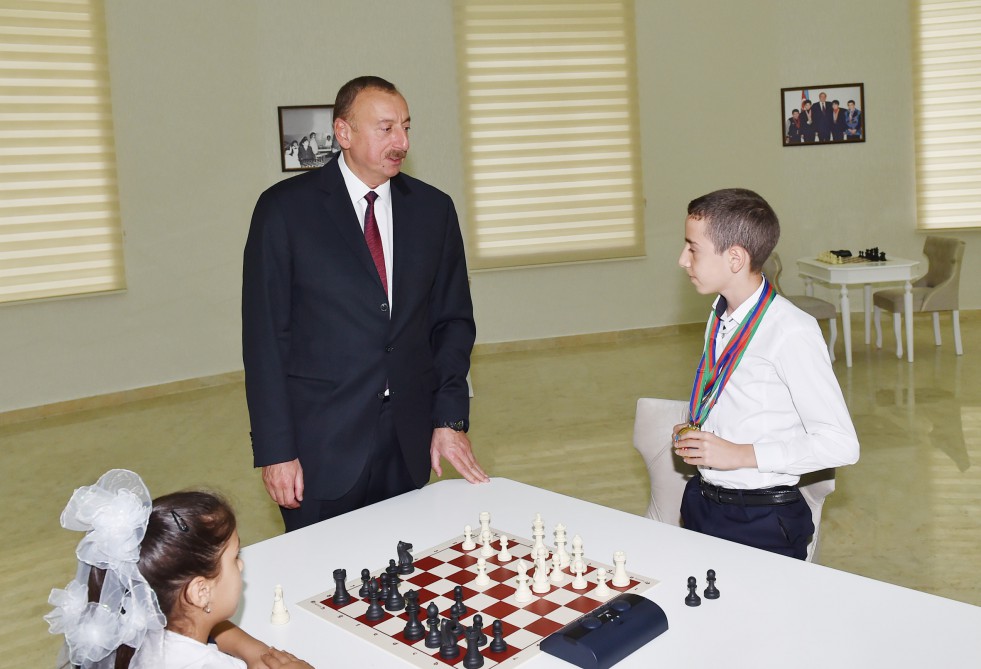 Ağsu Şahmat Məktəbi yenidənqurmadan sonra istifadəyə verilib (FOTO)