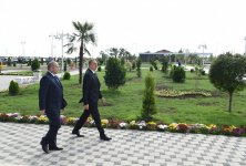 Prezident İlham Əliyev Kürdəmirdə Bayraq Meydanının açılışında iştirak edib (FOTO)